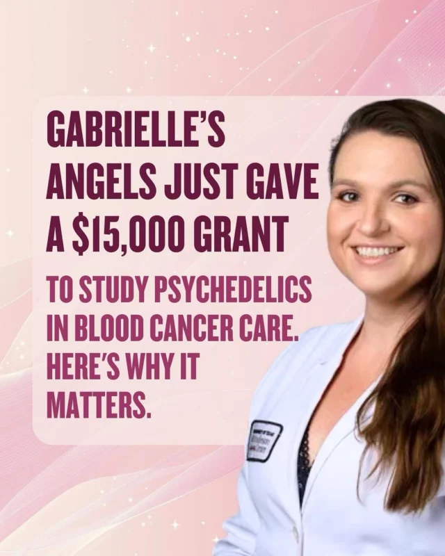 Can psychedelics help blood cancer patients feel better—physically or emotionally? 🧠💜

With your support, we recently awarded a $15,000 grant to Dr. Jacqueline Tschanz at MD Anderson Cancer Center to explore this important question.

Her study will look at what patients with hematologic cancers think and feel about psychedelics used in a safe, legal, doctor-approved setting. It could change how we support those facing the hardest stages of cancer.

At Gabrielle’s Angels, we believe in funding bold ideas that could bring real hope. And we couldn’t do it without YOU. 💫

#CancerResearch #GabriellesAngels #BloodCancer #MedicalBreakthroughs